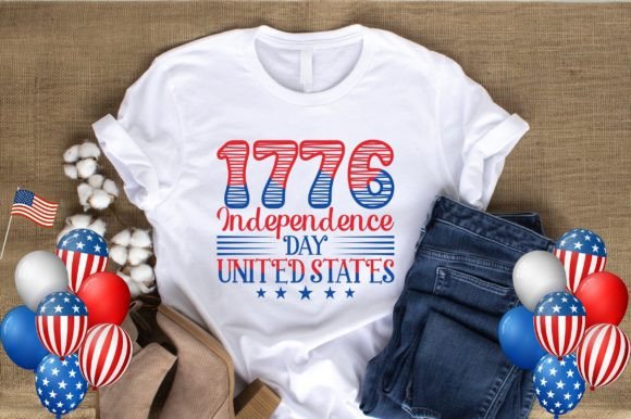 1776 Independence Day T-shirt Design: Graphics & Graphic Templates