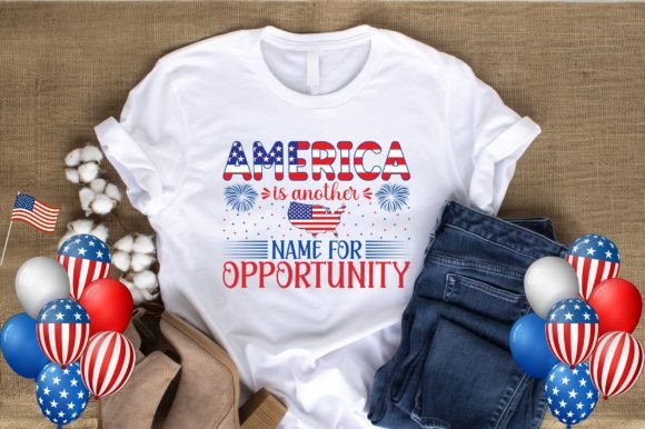 America is Another Name T-shirt Design: Graphics & Templates