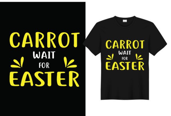 Carrot Wait for Easter T-Shirt Design