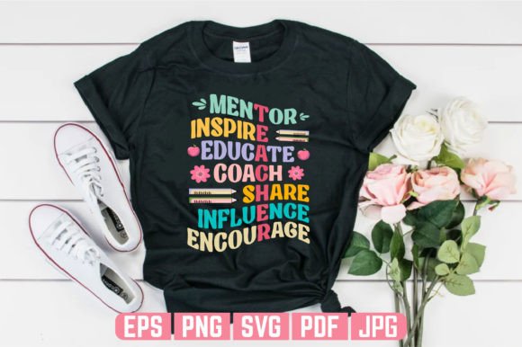 Happy Teachers Day Waving T-Shirt Design Graphics
