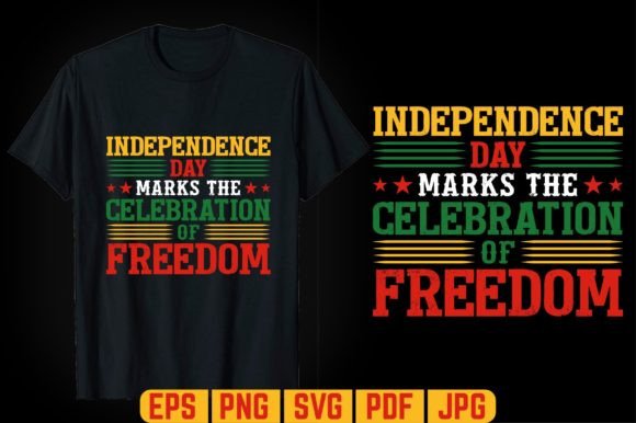 Independence Day Marks T-shirt Design Graphics Review