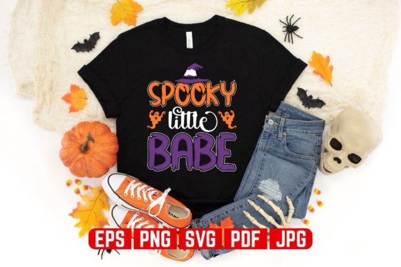 Little Babe Halloween T-Shirt Design Graphics Review