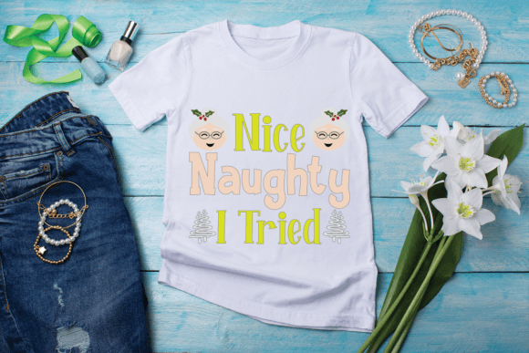 Nice Naughty SVG T-shirt Design