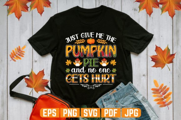 Pumpkin Pie Thanksgiving T-shirt Design