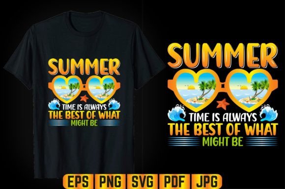 Summer Time Typography T-shirt Design: Graphics & Graphic Templates Review